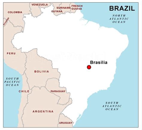 capital of brazil on map|Iba pa.